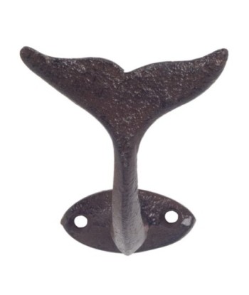 Percha Cola Ballena Decorativa Hierro Fundido Vintage Estilo Rústico
