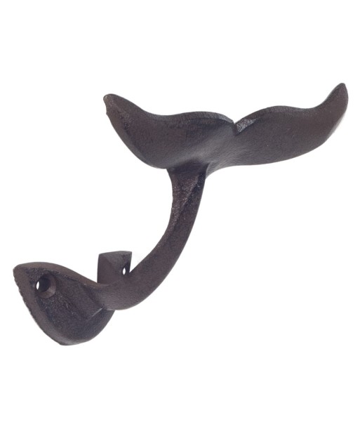 Percha Cola Ballena Decorativa Hierro Colado Rustica para Pared