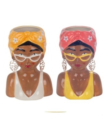 Jarrón Busto Mujer Cerámica Decorativo para Hogar, Adorno Elegante, Accesorio de Diseño, Regalo Original
