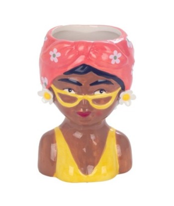 Jarrón Busto Mujer Pequeño Cerámica Decorativa para Hogar, Oficina y Regalos Originales
