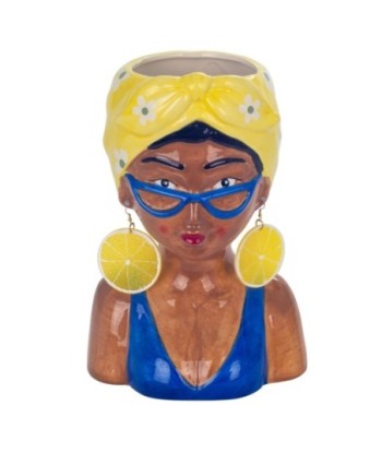Jarrón Bustos de Mujer en Cerámica para Decoración Moderna y Elegante, Accesorio de Estilo para el Hogar