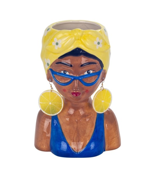 Jarrón Bustos de Mujer en Cerámica para Decoración Moderna y Elegante, Accesorio de Estilo para el Hogar