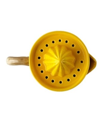 Exprimidor de Limón Cerámico Amarillo, Ideal para Cocina, Práctico y Elegante, Perfecto para Exprimir Cítricos