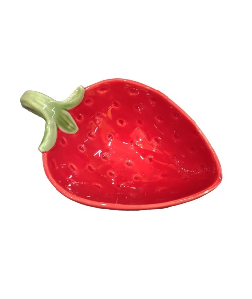 Cuenco Fresa de Cerámica para Cocina, Ideal para Postres y Frutas, Diseño Colorido y Divertido, Perfecto para
