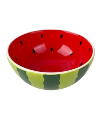 Cuenco de Cerámica Sandía para Cocina, Ideal para Ensaladas, Aperitivos, Postres y Decoración de Mesa