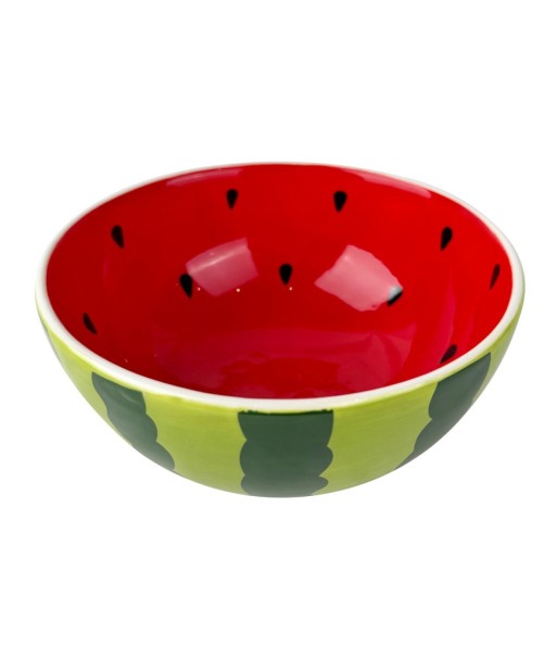 Cuenco de Cerámica Sandía para Cocina, Ideal para Ensaladas, Aperitivos, Postres y Decoración de Mesa