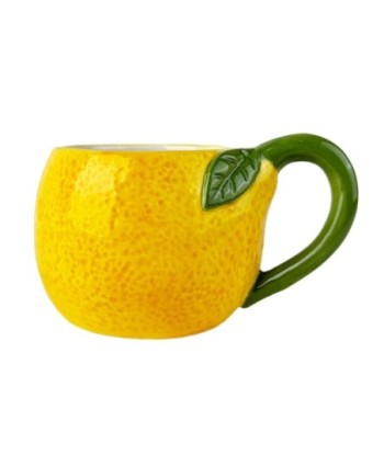 Taza Limón Cerámica Amarilla Ideal para Café, Té y Bebidas Calientes, Regalo Original para Amantes de la Cocina