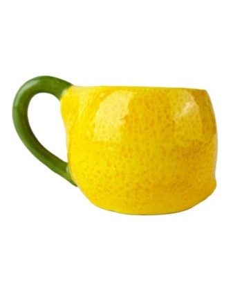 Taza Limón Cerámica Amarilla Ideal para Café, Té y Bebidas Calientes, Regalo Original para Amantes de la Cocina