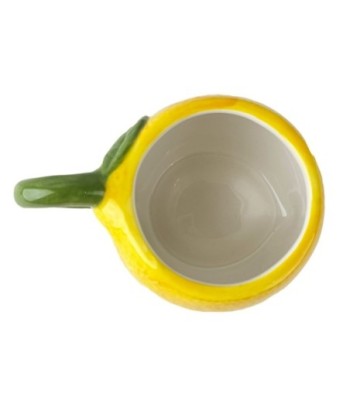 Taza Limón Cerámica Amarilla Ideal para Café, Té y Bebidas Calientes, Regalo Original para Amantes de la Cocina