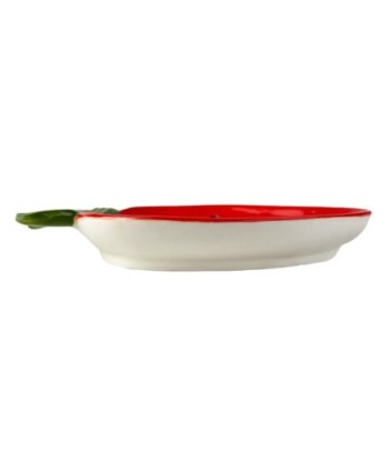 Plato Fresa Cerámica Decorativo Ideal para Cocina y Mesa, Perfecto para Servir Postres y Aperitivos, Diseño Elegante