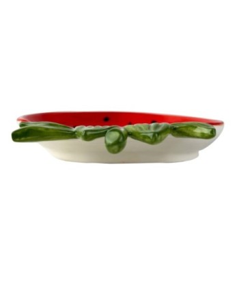 Plato Fresa Cerámica Decorativo Ideal para Cocina y Mesa, Perfecto para Servir Postres y Aperitivos, Diseño Elegante