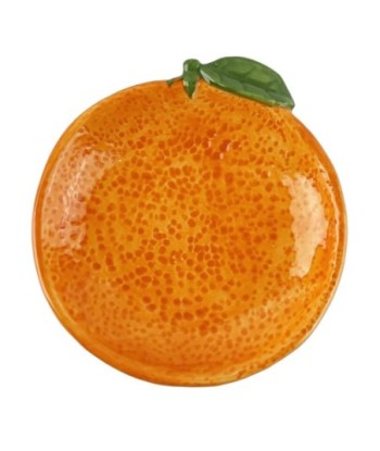 Plato Naranja Pequeño Cerámica Ideal para Postres, Aperitivos y Decoración de Mesa en Cocina Moderna