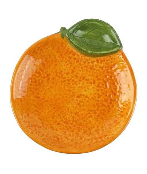 Plato Naranja Cerámica para Cocina, Ideal para Decoración y Presentación de Comidas, Diseño Elegante y Funcional