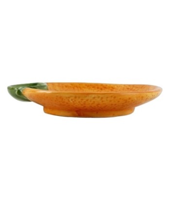 Plato Naranja Cerámica para Cocina, Ideal para Decoración y Presentación de Comidas, Diseño Elegante y Funcional