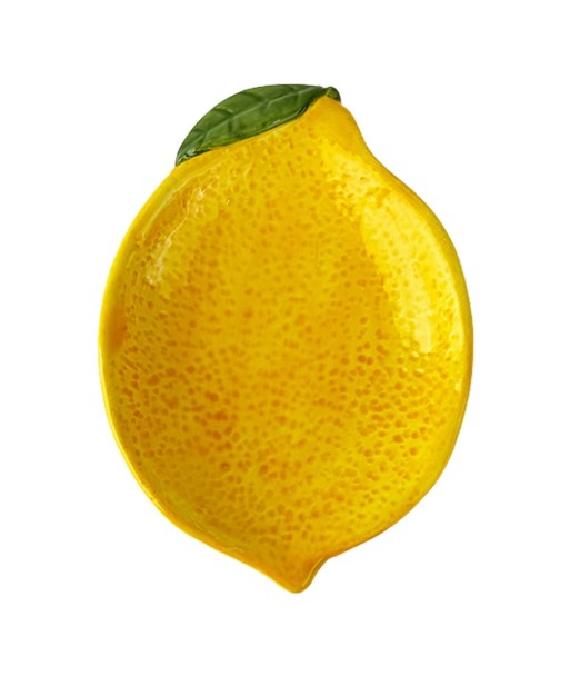 Plato de Cerámica Limon Pequeño para Cocina, Decoración y Presentación de Alimentos, Ideal para Eventos y Uso