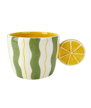 Taza Limón Cerámica Verde para Café, Té y Bebidas Calientes - Diseño Moderno y Elegante para Uso Diario