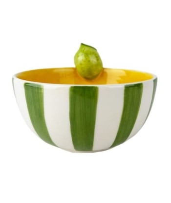 Cuenco Limón Cerámica Verde para Cocina, Ideal para Ensaladas, Aperitivos y Decoración de Mesa