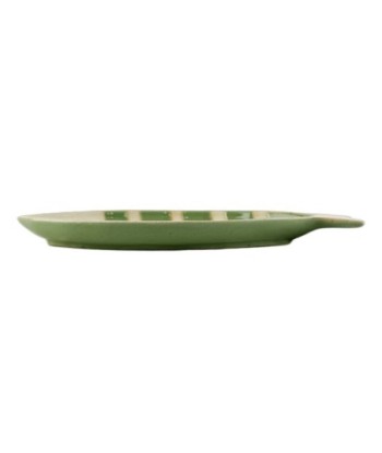 Bandeja Pez Cerámica Verde para Decoración de Mesa, Ideal para Servir Aperitivos y Snacks en Fiestas y Reuniones