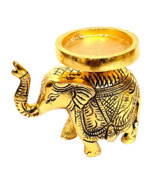 Elefante Portavelas Decorativo de Aluminio para Iluminar tu Hogar con Estilo y Elegancia
