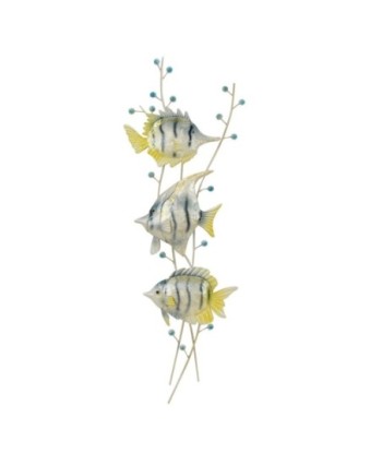 Adorno de Pared Peces en Metal para Decoración Náutica y Marinera, Aplique de Pared Original para Hogar y Oficina