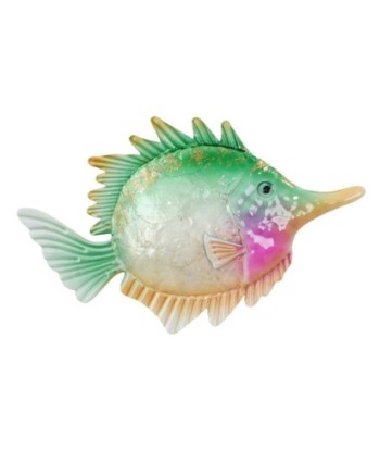 Adorno de Pared Pez Decorativo Náutico en Metal para Estilo Marinero y Acuático, Ideal para Decorar tu Hogar
