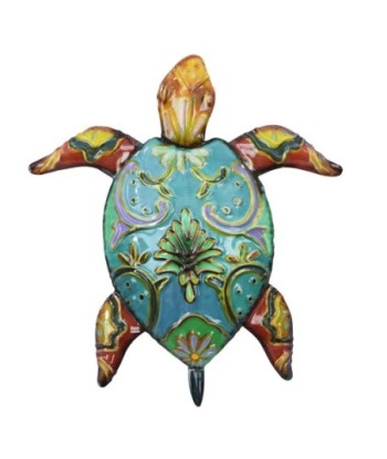 Adorno Pared Tortuga Decorativo Tropical Metal Verde 25x2x22cm