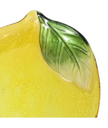 Plato Limon Amarillo Vidrio Decorativo para Cocina y Comedor