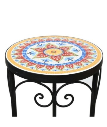 Pedestales mosaico juego de 3 unidades para decoración del hogar