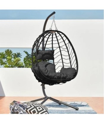Silla Colgante Bohemia para Exterior, Mueble Auxiliar Ideal para Jardín, Patio o Terraza, Diseño Moderno y Acogedor