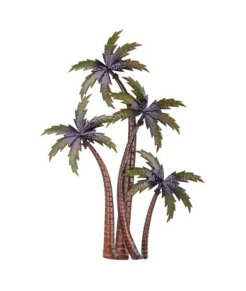 Adorno Pared Palmeras Tropical Metal Decorativo para Hogar y Oficina