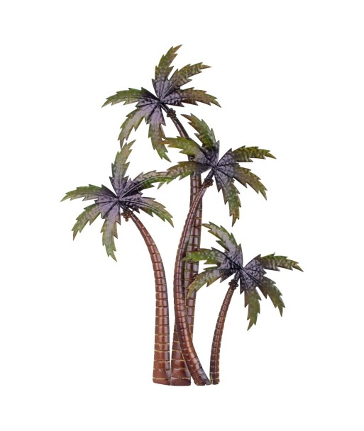 Adorno Pared Palmeras Tropical Metal Decorativo para Hogar y Oficina