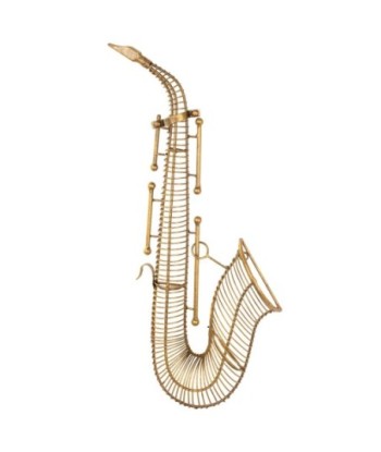 Adorno Pared Saxofon Metal Decorativo Moderno para Sala de Estar y Dormitorio