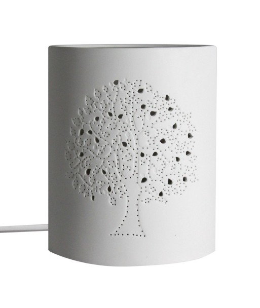 Lámpara Árbol de la Vida Bohemio Blanco Porcelana