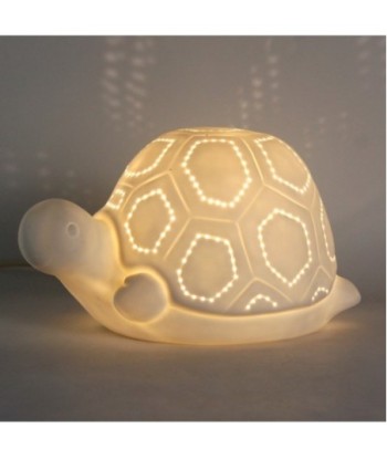 Lámpara Tortuga Bohemio Blanco Porcelana