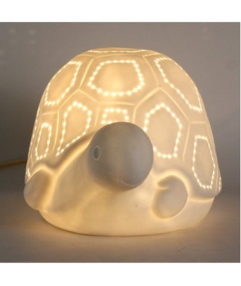 Lámpara Tortuga Bohemio Blanco Porcelana