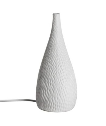 Lámpara pequeña de porcelana blanca estilo bohemio para decoración del hogar