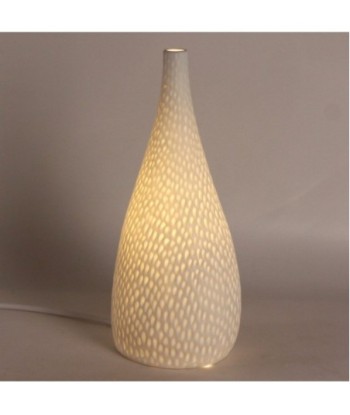 Lámpara pequeña de porcelana blanca estilo bohemio para decoración del hogar