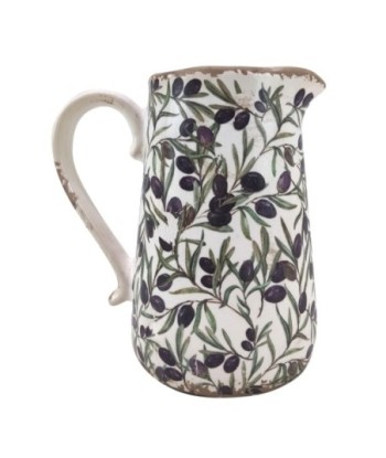 Jarron Aceitunas Decorativo Ceramica Lavanda Olivo