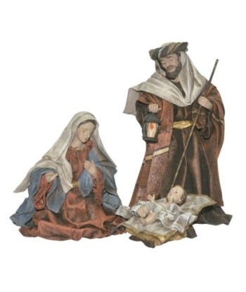 Nacimiento 3 piezas para decoración navideña en resina de alta calidad
