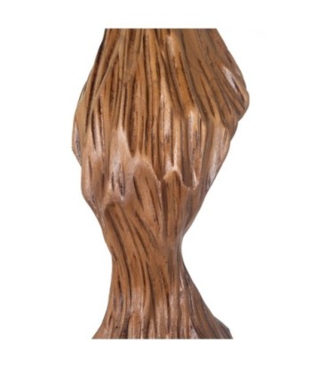 Escultura tronco de madera tallada a mano para decoración rústica y natural en el hogar