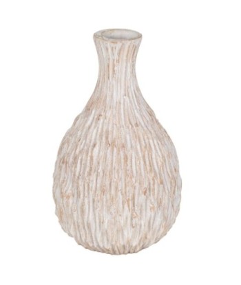 Jarrón étnico de madera para decoración hogar y regalo