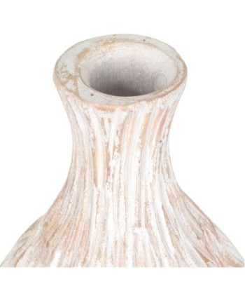 Jarrón étnico de madera para decoración hogar y regalo