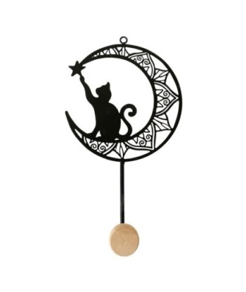 Percha Gato 1 Pomo Decorativo Moderno para Pared