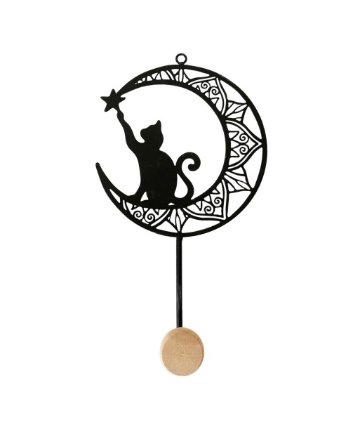 Percha Gato 1 Pomo Decorativo Moderno para Pared
