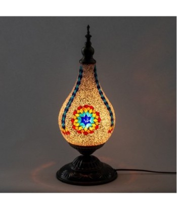Lámpara mosaico de sobremesa multicolor, diseño único y elegante para iluminar tu hogar