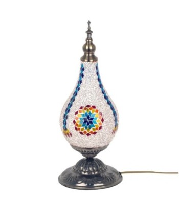 Lámpara mosaico de sobremesa multicolor, diseño único y elegante para iluminar tu hogar