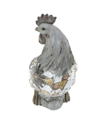 Figura de Gallo Extensión de Decoración Rústica para Hogar y Jardín