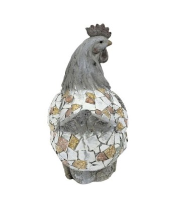 Figura de Gallo Extensión de Decoración Rústica para Hogar y Jardín