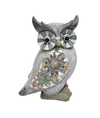 Figura Búho Decorativo Rustico para Hogar y Jardín