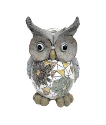 Figura de Búho Decorativo para Interiores - Estilo Rústico y Elegante
